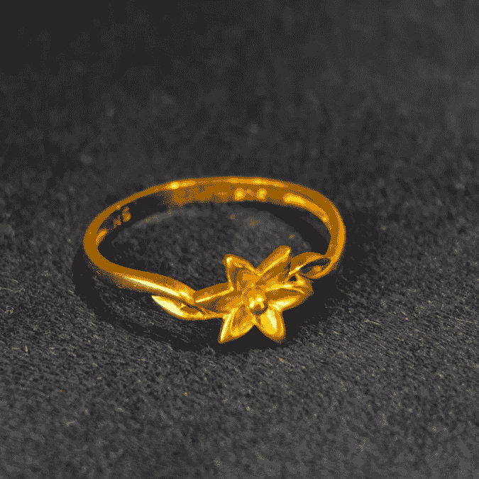 Golden Blossom Ring