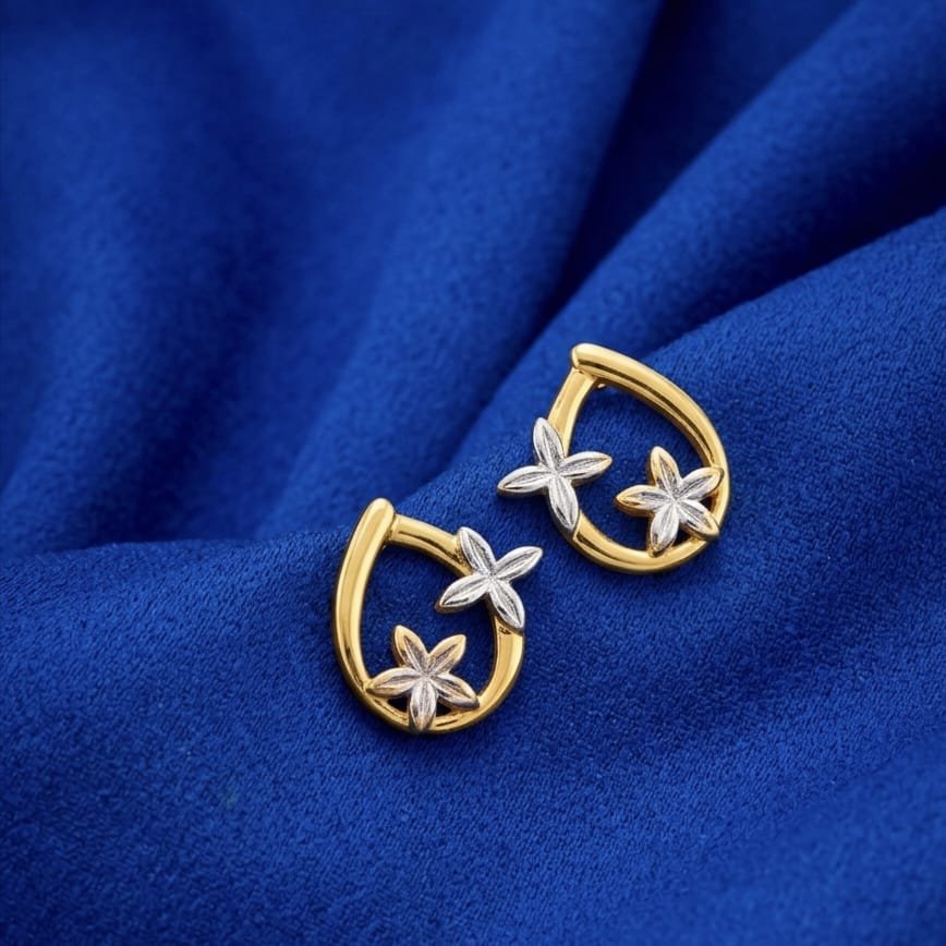 Floral Loop Earrings