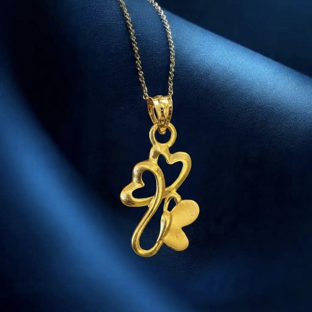 Heart Flower Pendant