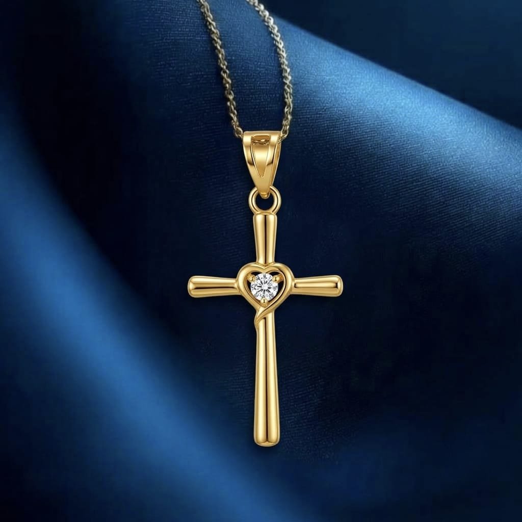 Heart Cross Pendant
